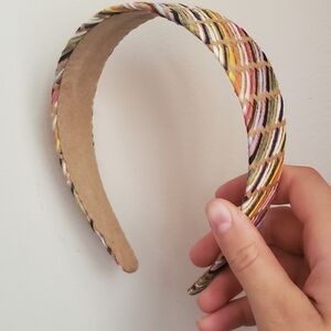 Rainbow weaved headband
